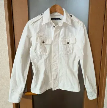 랄프 로렌 화이트 데님 자켓