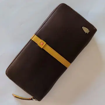 HushPuppy/가죽제 다크 브라운 장지갑 미사용품