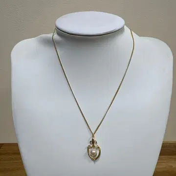 골드 하트형 펄 목걸이