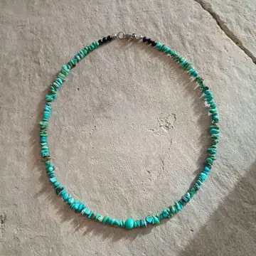 368 USA산 조약돌 킹맨 터콰이즈 오닉스 목걸이