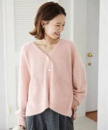 SLOBE IENA 폭스 울 캐시미어 가디건