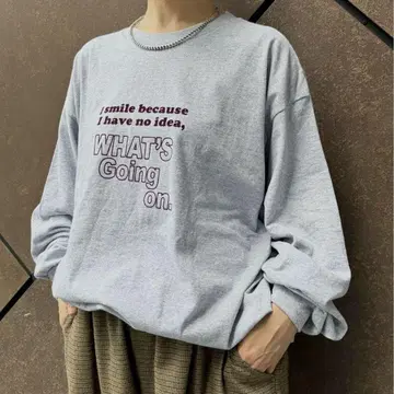 journal standard luxe 플로키 프린트 롱 T 입니다