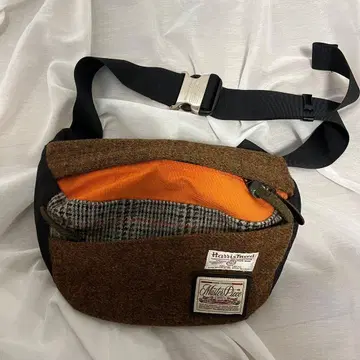 해리스 트위드 마스터 피스 숄더백