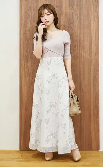 MERCURYDUO 니트 원피스 롱 원피스