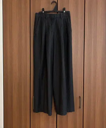 띠어리 더블 플리츠 와이드 팬츠 0