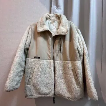 플리스 자켓 베이지 아이보리
