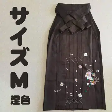 새상품 하카마 단품 자수 졸업식용 하카마만 L사이즈 흑색