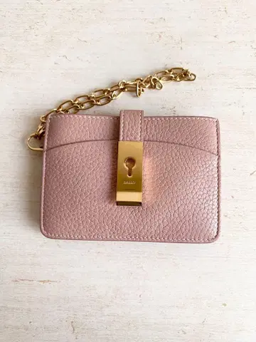 BALLY 지갑 카드 케이스 코인 케이스 핑크