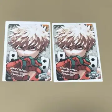 히로아카 원화전 마그넷 스티커 바쿠고 카츠키 2장 세트