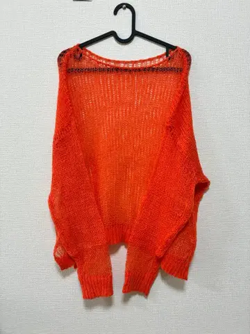 CIAOPANIC TIPY 오버 사이즈 오렌지 니트 스웨터