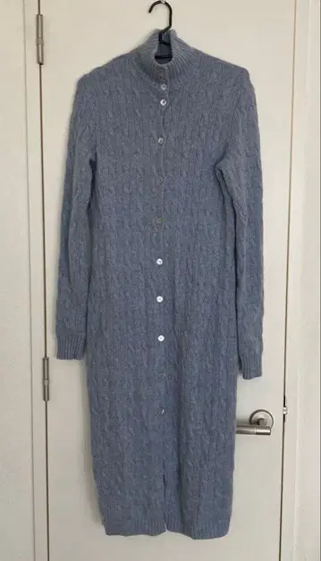 랄프 로렌 가디건 캐시미어 100% 블루 스웨터