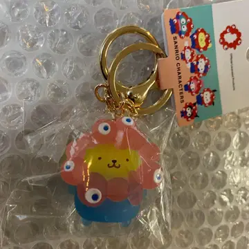 산리오 미야쿠미야쿠 입체 클리어 컬러 키링