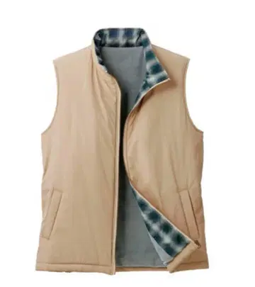 와코루 충전솜 베스트 베이지 L