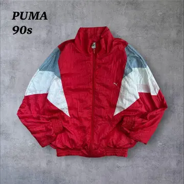 푸마 나일론 자켓 레드 90s 빈티지 트랙