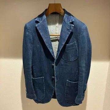 EVISU 에비수 시카고 데님 테일러드 자켓 일본제