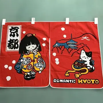 쇼와 레트로 팬시 기념품 가게 노렌 (덧문)