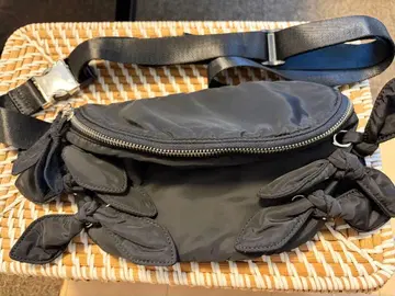 Casselini 리본 웨스트 파우치*블랙