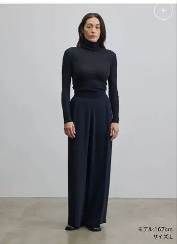 블랙 와이드 팬츠 LGM971-8