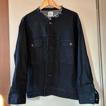 블랙 데님 자켓