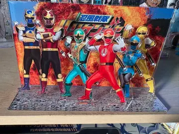 전 슈퍼 전대 전시 한정품 디오라마 아크릴 스탠드 닌풍전대 하리켄저