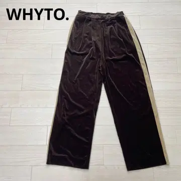 WHYTO. 화이트 벨로아 팬츠
