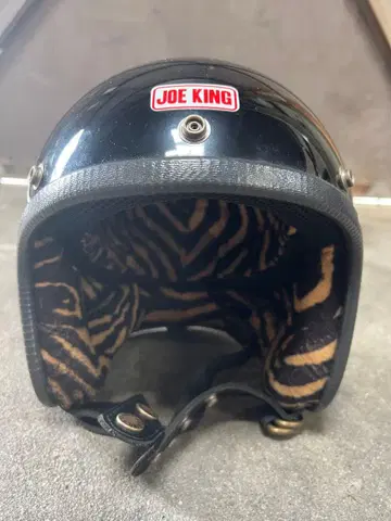 JOE KING 바이크 헬멧 블랙 호랑이 패턴