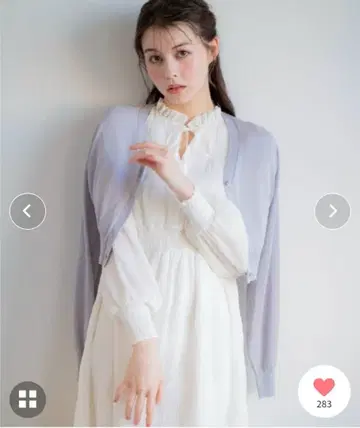 노엘라 시어 라메 가디건