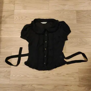 이노센트 월드 반팔 블라우스 블랙