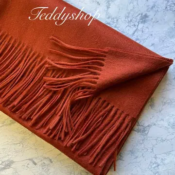 최고급 캐시미어 100% 대형 스톨 테라코타