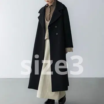 crewre/크루레 커스텀 멜톤 맥시 코트 size 3 여성용