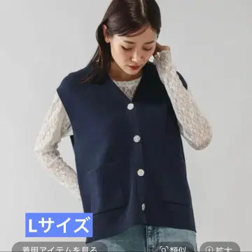 L 사이즈 GLOBAL WORK 사라사라 아제 버튼 베스트