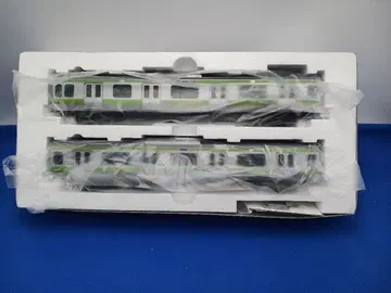 HO 게이지 철도 모형 그린과 화이트 2량 세트