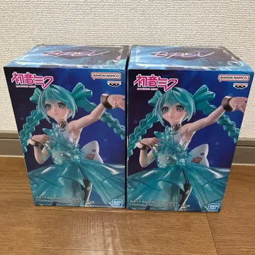 하츠네 미쿠 BPEV ClearLuxe EmeraldGem 피규어 2개