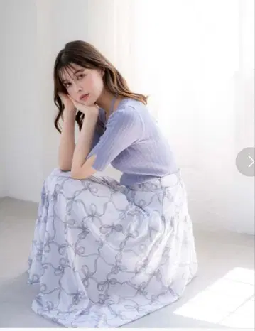 노엘라 리본 체크 스커트