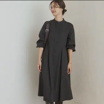 체크 무늬 벌룬 슬리브 원피스 URBAN RESEARCH DOORS