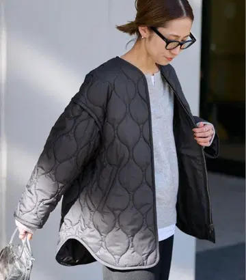 새상품급 프레임워크 퀼팅 블루종