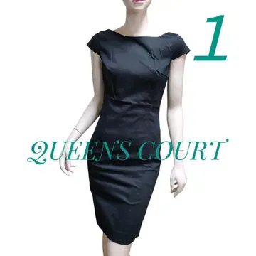 새상품 퀸즈 코트 사이즈 1 프렌치 슬리브 원피스