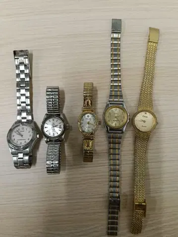 아날로그 스테인리스 스틸 시계 5세트