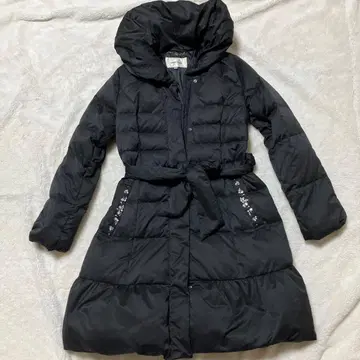 레스 빠세 롱 다운 코트 38 비쥬 블랙