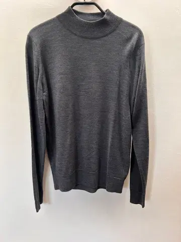 JOHN SMEDLEY BEAMSF 그레이 모크넥 스웨터 S