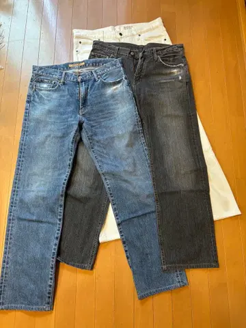 [유니클로] 스트레이트 데님 팬츠 3개 세트