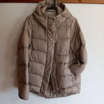 omnes 다운 자켓 경량 베이지 여성용 아우터