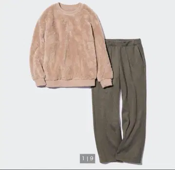 유니클로 woman 플리스 세트 L 사이즈