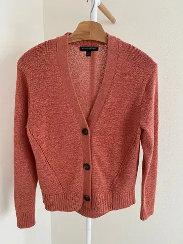 BANANA REPUBLIC V넥 가디건 코랄 핑크