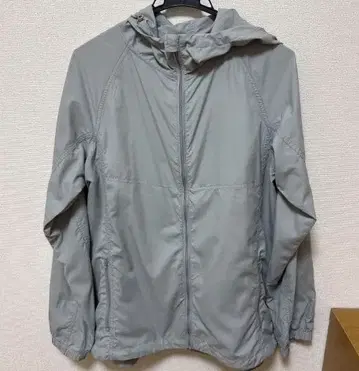 탑밸류 그레이 후드티 얇은 소재 발수