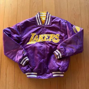 레이커스 바시티 자켓 리버서블 초레어