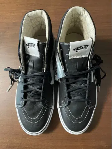 VANS VAULT Sk8-Hi LX 가죽 VLT BLACK 27cm