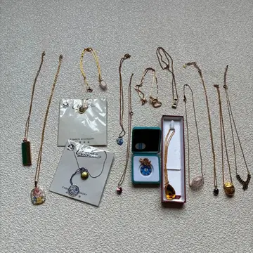 골드 계열 목걸이 15개 묶음 판매