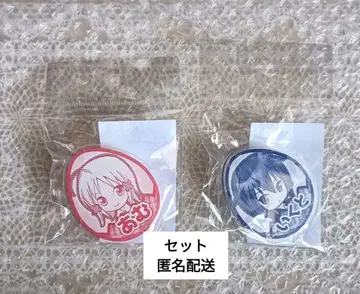 [세트] 슈고캬라! 히나모리 아무 / 츠키요미 이쿠토 이름표 배지