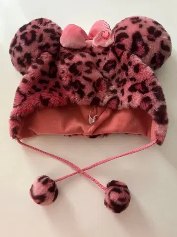 표범 무늬 미니 팬캡 장갑 포함 새상품급 중고